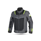 R-TECH SPIRAL MESH JAQUETES DE MOTO HOMES ANTRACITA NEGRE GROC FLUOR