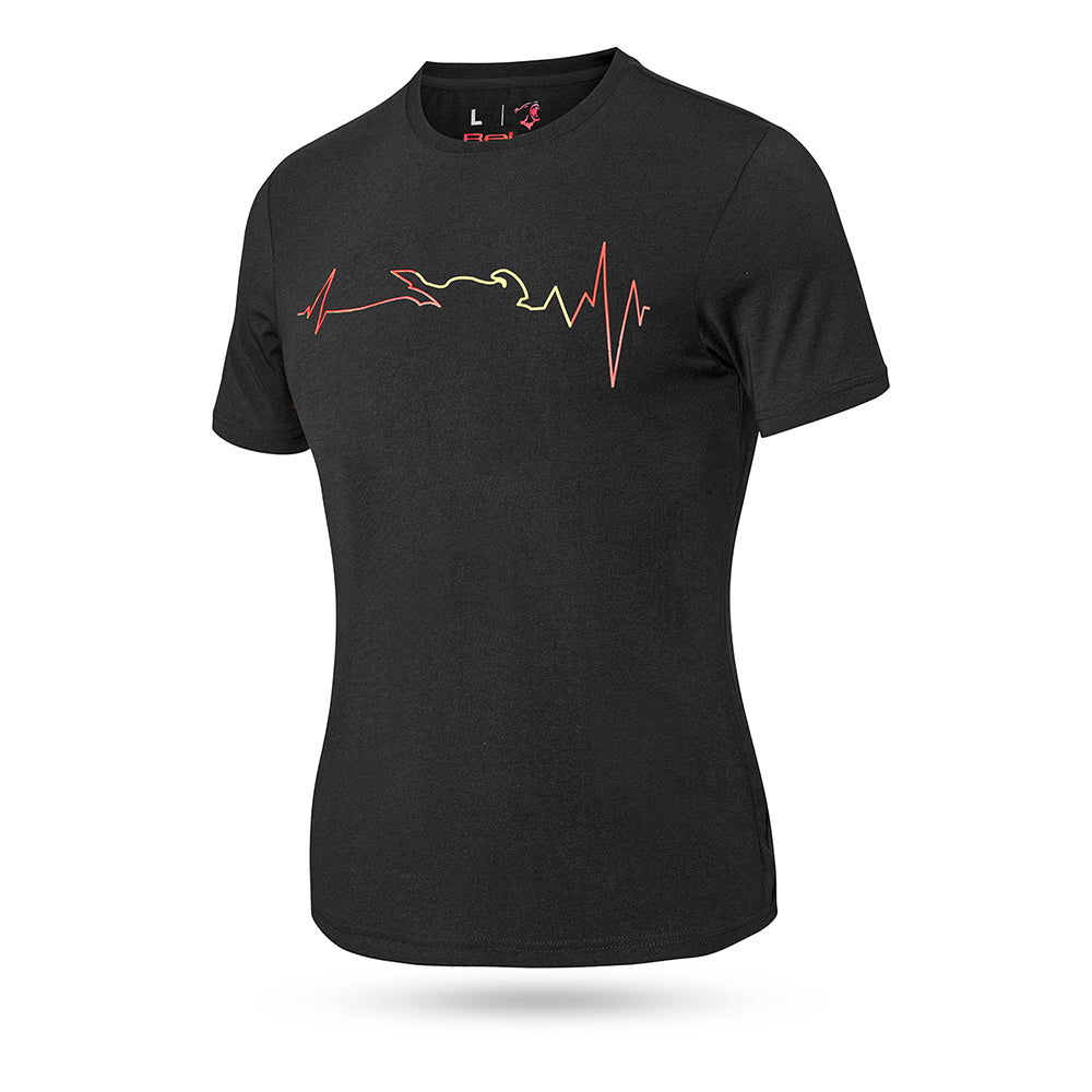 BELA ROUND NECK T-SHIRT LADY BLACK