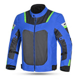 R-TECH SPIRAL MESH JAQUETES DE MOTO HOMES  BLAU GRIS VERD