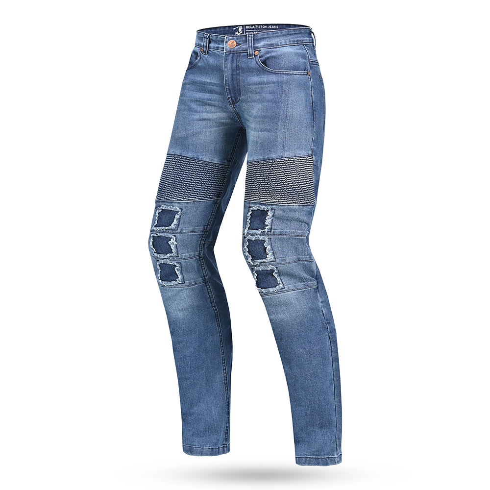 BELA Pantalon Textil Piston Denim 34L Jeans Azul