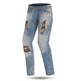 BELA - Pantalón Jeans Stone Azul Cammo