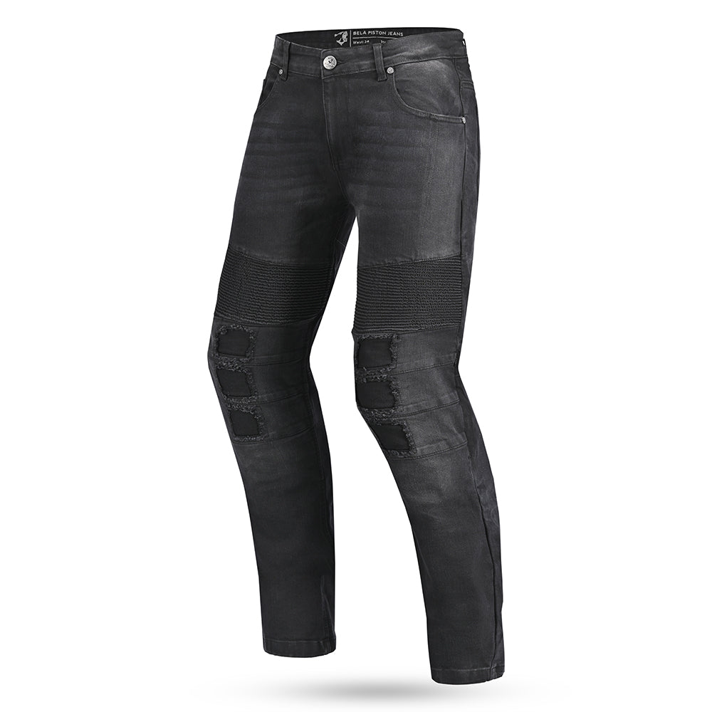 BELA - Pantalon Textil Piston Denim 34L Jeans Negro