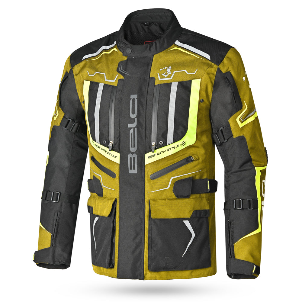 BELA - Chaqueta Textil Watson Negro/Marrón/Amarillo/Blanco - SECURTEX MOTOR S.L (t/a MaximoMoto)