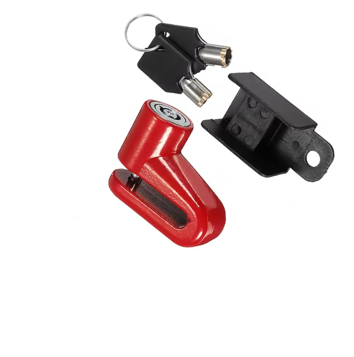 SHUA Candado Moto Antirrobo De Disco Rojo-Accesorios-Maximo Moto