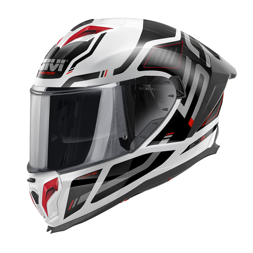 GIVI CASCOS INTEGRALE H503F QUASAR WHITE BLACK RED - QSWR