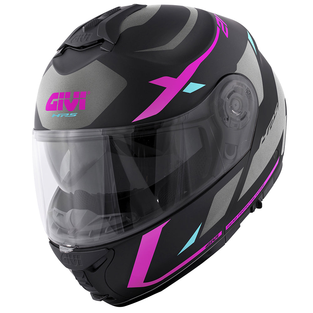 GIVI CASCOS MODULARES HX21R NUMBER NERO OP/TIT/ROSA - NBBP