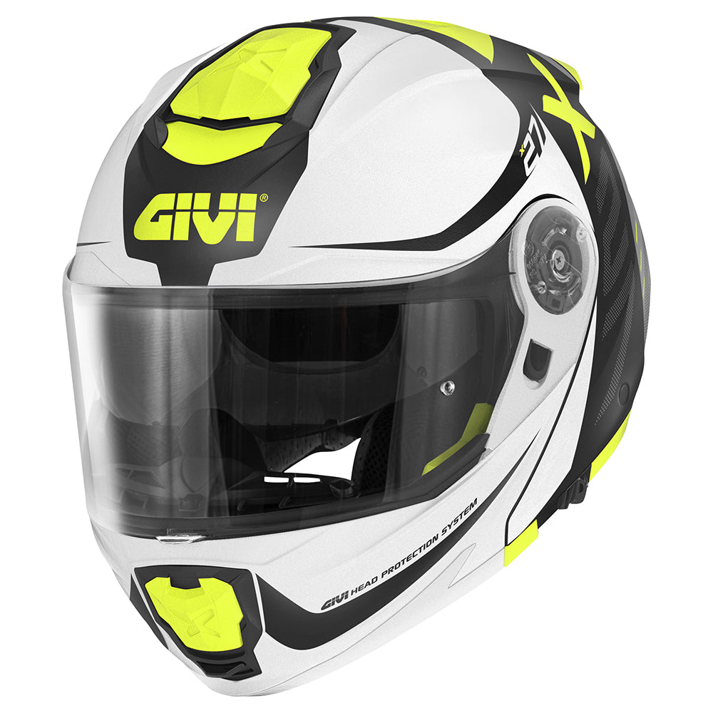 GIVI CASCOS MODULARES HX27F DIMENS. NERO/BIANC/GIAL. - DMW