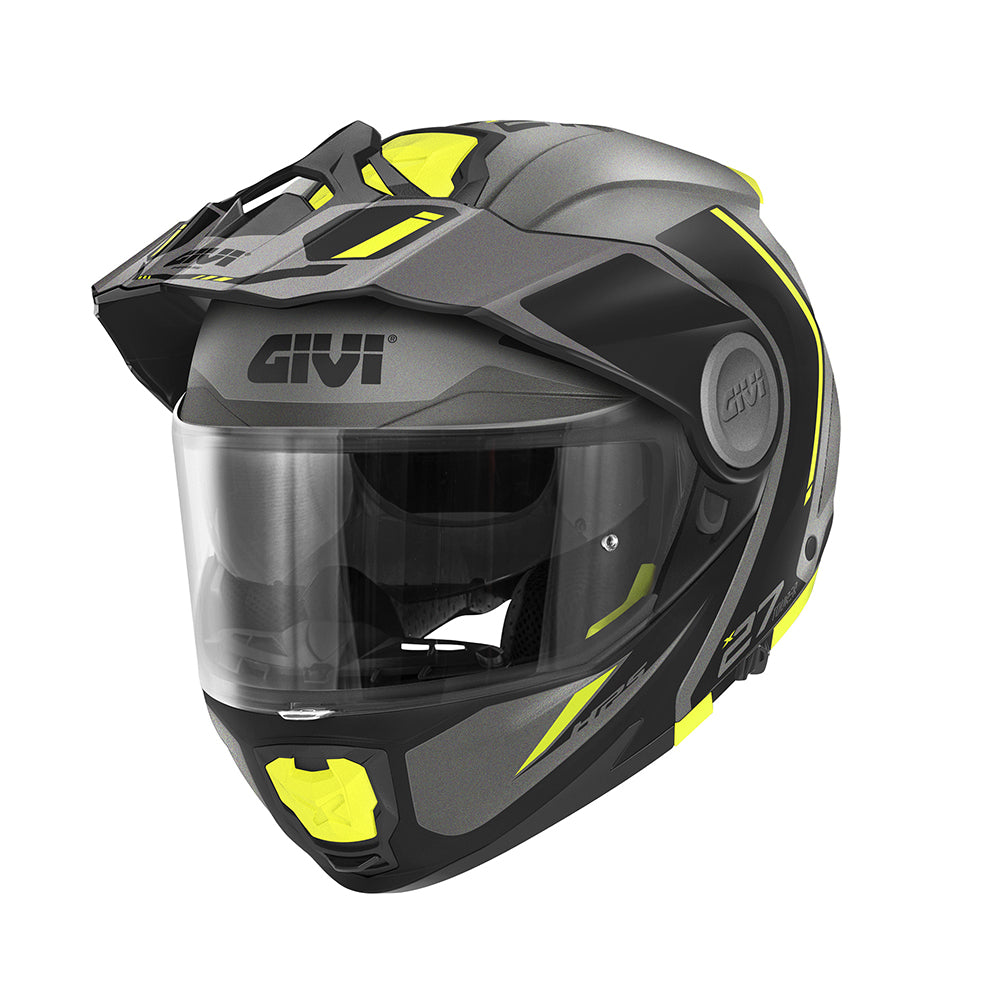 GIVI CASCOS MODULARES HX27R TOUR. TITANIO OP/GIALLO - TRTY
