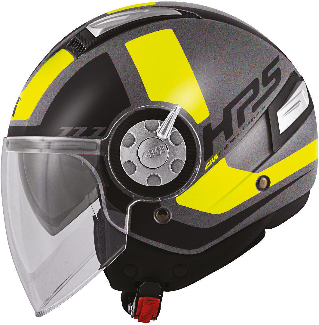 GIVI CASCO JET-R 111/AIR JET-R.D/CLASS MATE TITANIO NEGRO AMARILLO