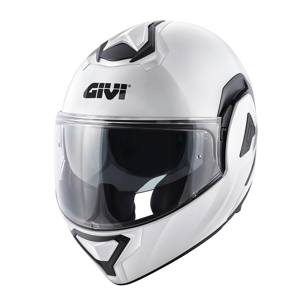 GIVI HX30B con parte delantera abatible de motocicleta Casco integral Blanco - SECURTEX MOTOR S.L (t/a MaximoMoto)