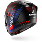 SHARK  AERON SPEED-TECH Mat Carbon Azul Rojo Casco De Moto