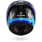SHARK AERON SPEED-FANCY Carbon Blanco Azul Casco De Moto