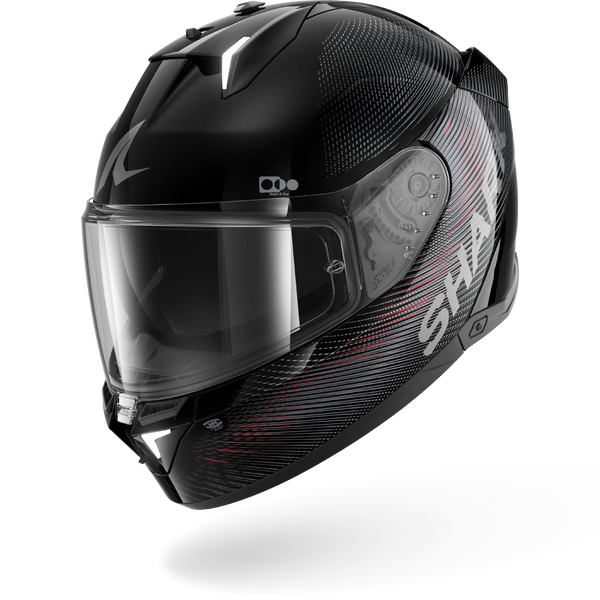 SHARK  SKWAL i3 SP LYNE NEGRO Anthra Rojo Casco De Moto