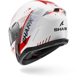 SHARK SKWAL i3 SPEED-TECH Blanco Rojo NEGRO Casco De Moto