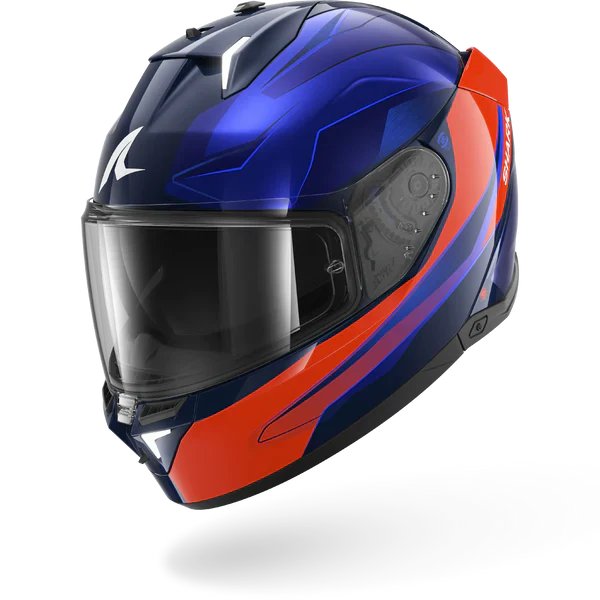 SHARK SKWAL i3 MEKARIUM Azul Naranja Casco De Moto