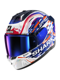 SHARK CASCO SKWAL i3 REPLICA ZARCO GP DE FCE Blanco Violeta Azul