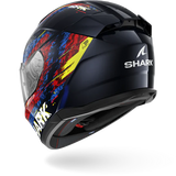 SHARK  D-SKWAL 3 SPEED-VIB Azul Rojo Azul Casco De Moto