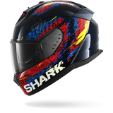 SHARK  D-SKWAL 3 SPEED-VIB Azul Rojo Azul Casco De Moto