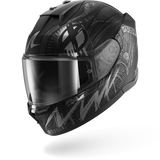 SHARK  D-SKWAL 3 SHIEVER Mat NEGRO Anthra Plata Casco De Moto