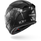 SHARK  D-SKWAL 3 SHIEVER Mat NEGRO Anthra Plata Casco De Moto