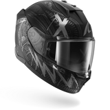 SHARK  D-SKWAL 3 SHIEVER Mat NEGRO Anthra Plata Casco De Moto