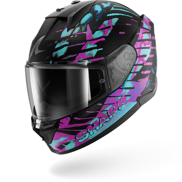 SHARK  D-SKWAL 3 REPTAIA Mat NEGRO Cameleon Casco De Moto