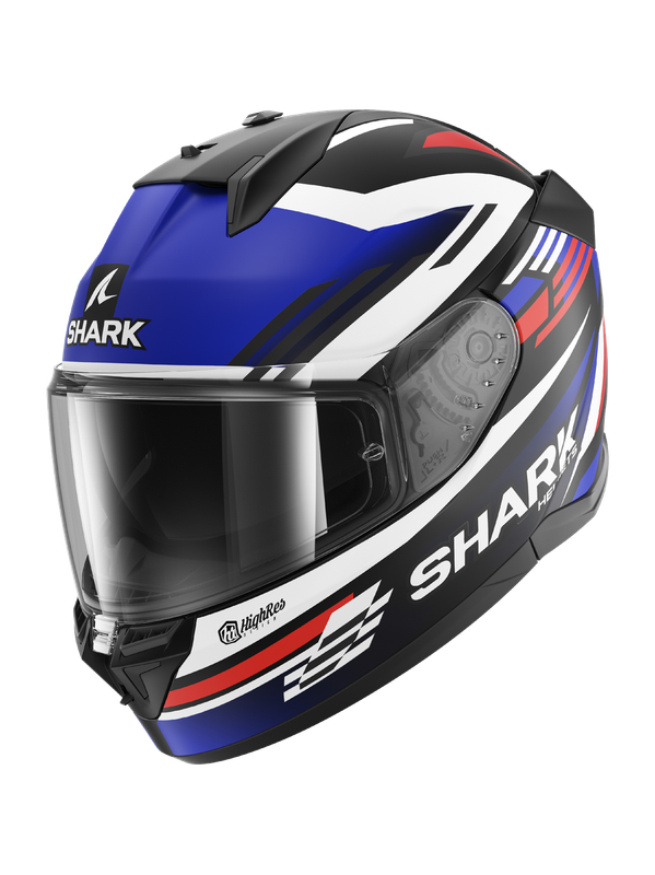 SHARK CASCOS D-SKWAL 3 FIRSTLAP MAT NEGRO AZUL ROJO