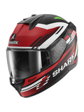 CASCO INTEGRAL SHARK D-SKWAL 3 FIRSTLAP Negro Mate Rojo Verde