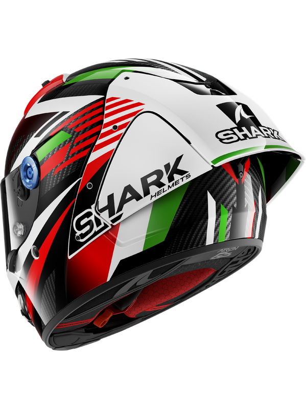 SHARK CASCO AERON-GP FIM RACING #1 FIRSTLAP Carbono Rojo Verde
