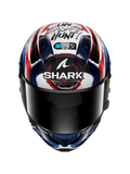 SHARK CASCO AERON-GP FIM RACING #1 RÉPLICA FIRMA ZARCO Blanco Negro Azul