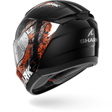 SHARK  RIDILL 2 SPEED-VIB NEGRO Anthra  Naranja Casco De Moto