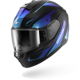 SHARK  RIDILL 2 MEKARIUM Mat NEGRO AZUL Casco De Moto