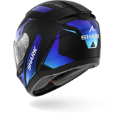 SHARK  RIDILL 2 MEKARIUM Mat NEGRO AZUL Casco De Moto
