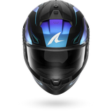 SHARK  RIDILL 2 MEKARIUM Mat NEGRO AZUL Casco De Moto