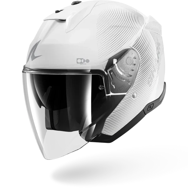 SHARK  SKWAL i3 JET SP LYNE Blanco Plata  Plata Casco De Moto