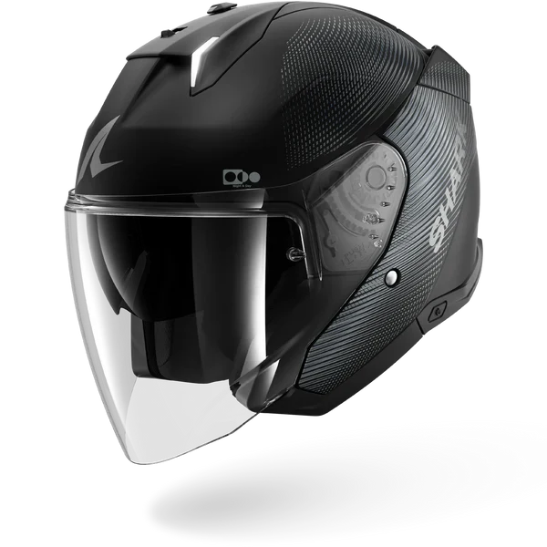 SHARK  SKWAL i3 JET SP LYNE Mat NEGRO Anthra Anthra Casco De Moto