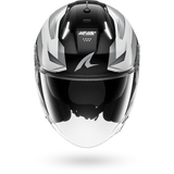 SHARK SKWAL i3 JET MEKARIUM CASCO DE MOTO BLANCO CHROMO NEGRO