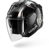 SHARK SKWAL JET VENUM CASCO DE MOTO CROMO NEGRO ANTRACITE