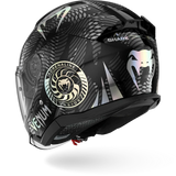 SHARK SKWAL JET VENUM CASCO DE MOTO CROMO NEGRO ANTRACITE