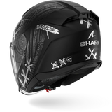 SHARK  SKWAL JET SHIEVER Mat NEGRO Anthra  Plata Casco De Moto
