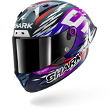 SHARK AERON-GP FIM RACING #2 REPLICA ZARCO SIGNATURE 2026 CASCO DE MOTO CARBONO VIOLETA CROMO