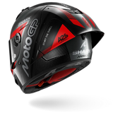 SHARK AERON-GP FIM RACING #2 MOTOGP CASCO INTEGRAL DE MOTO ROJO ANTRACITE CARBONO