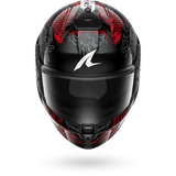 SHARK  SKWAL CUP SPEED-VIB NEGRO  Rojo  Plata Casco De Moto