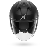 SHARK SKWAL JET CUP BLANK CASCO DE MOTO NEGRO MAT