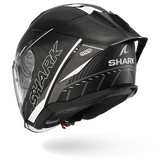 SHARK  SKWAL JET CUP SPEED-TECH Mat NEGRO Blanco Anthra Casco De Moto