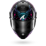 SHARK  SPARTAN RS REPTAIA NEGRO Azul Glitter Casco De Moto