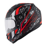 KAPPA KJ04 Casco Junior Motocicleta Integral Negro Mate Rojo
