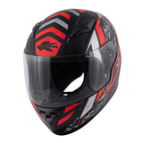 KAPPA KJ04 Casco Junior Motocicleta Integral Negro Mate Rojo