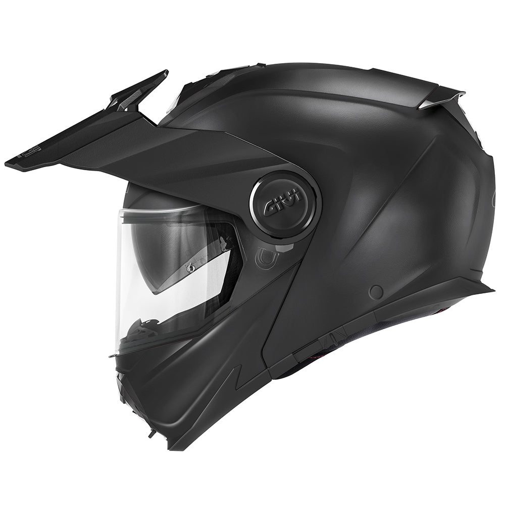 GIVI X27 MOD de color sólido Casco modular para motocicleta negro mate