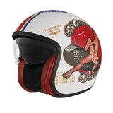 PREMIER VINTAGE PIN UP 8 BM CASCO JET DE MOTOCICLETA (Maximo Moto S.L)